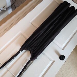 Free People Black Suspender Wide Leg Pants, Sz S